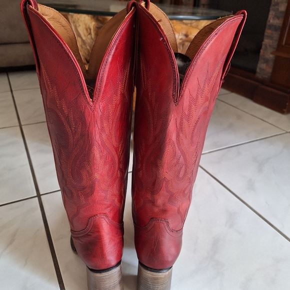Freebird Jackson cowboy boot Red distressed Size 9 - Picture 11 of 15